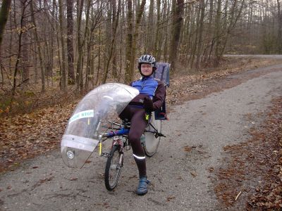 auf dem Weg zur Arbeit